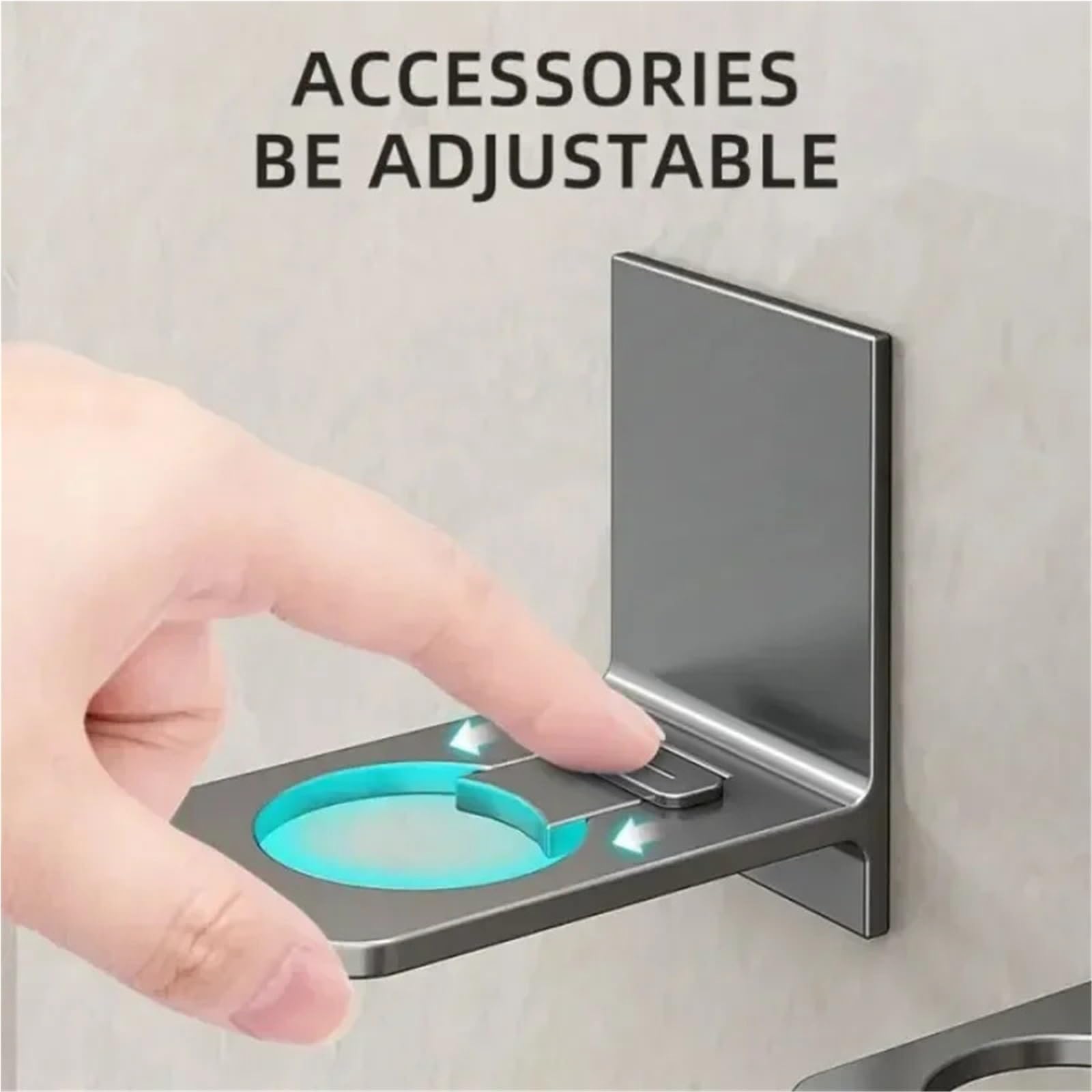 Estante de ducha ajustable – Soporte de pared para champú y gel con ganchos – Instalación sin taladro para almacenamiento sobre el cabezal de ducha – 10 paquetes