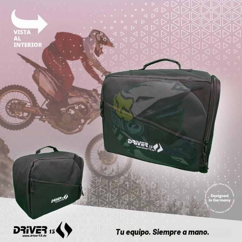 Bolsa para casco de moto acolchada con ventilación Driver13 2