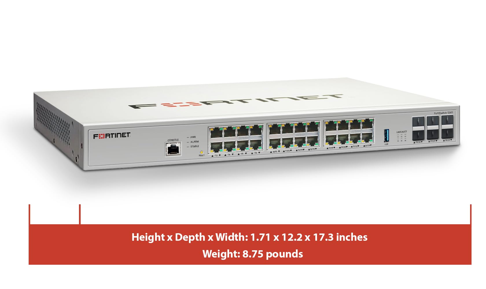 Amazon.com: Fortinet FortiSwitch 100G FS-124G Ethernet Switch