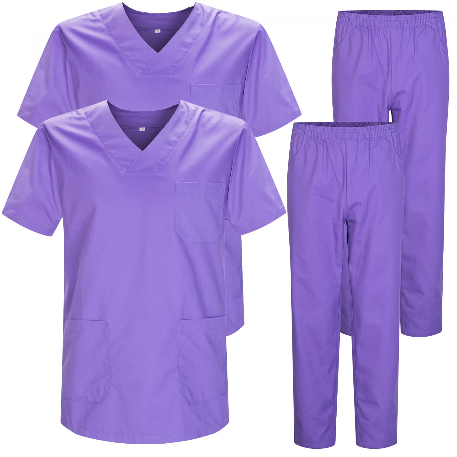 MISEMIYA - Pack * 2 Pcs - Unisex-Schrubb-Set - Medizinische Uniform mit Oberteil und Hose ref.2-8178