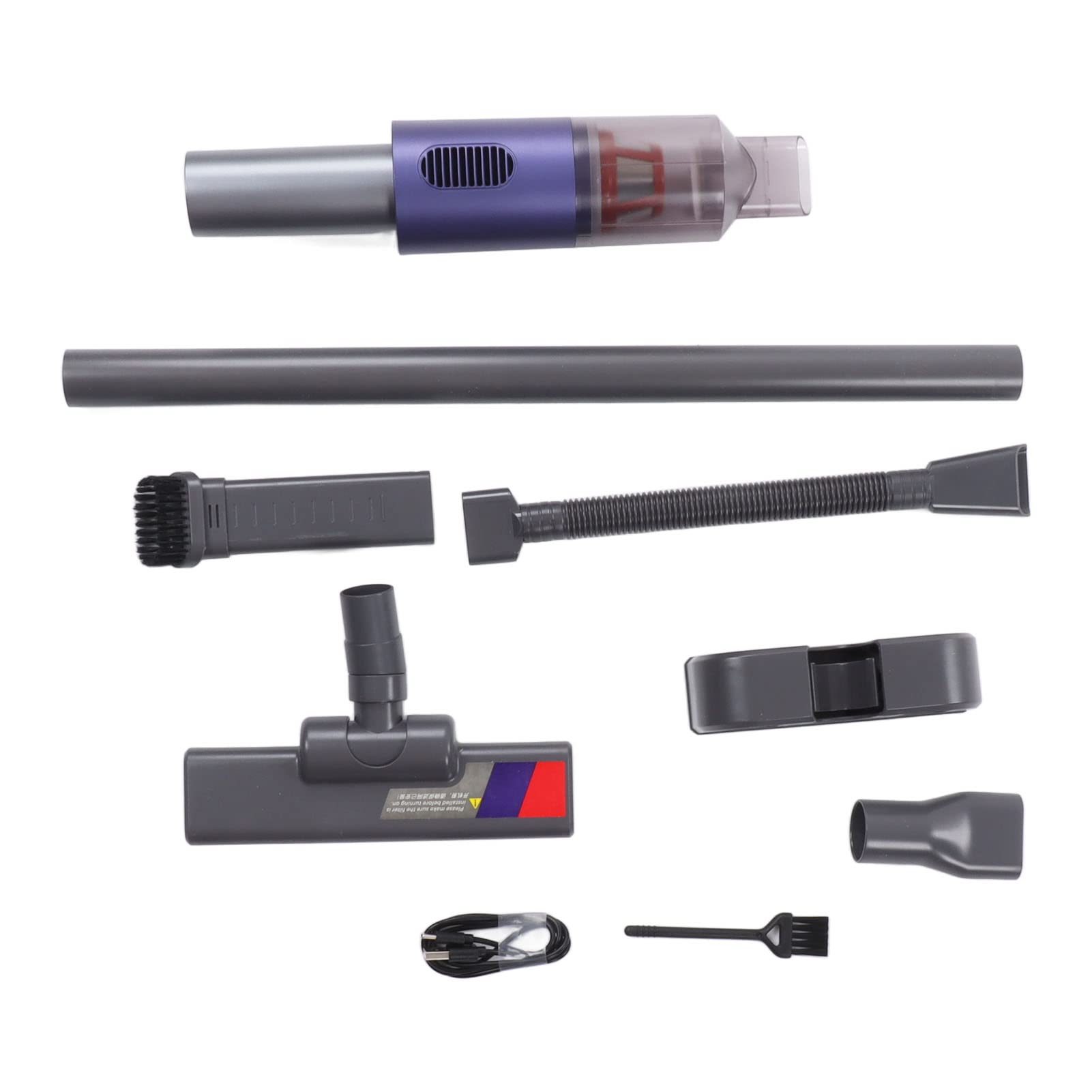 Yosoo Health Gear Aspirador Inalámbrico ABS Aspirador Inalámbrico de Mano 2500 MAh 40 Min de Carga 25 Min a 15 de Tiempo de Ejecución para el Hogar Coche Escaleras Sofá Pisos Limpieza del Cabello de