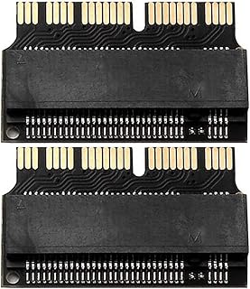 DKARDU NGFF M.2 nVME SSD Adapter Card for MacBook, Upgrade for MacBook 2013-2017 Convert, M.2 PCI-e NVME SSD Replace for MacBook SSD MZ-JPU128T/SD6PQ4M-128G, 2 PCS