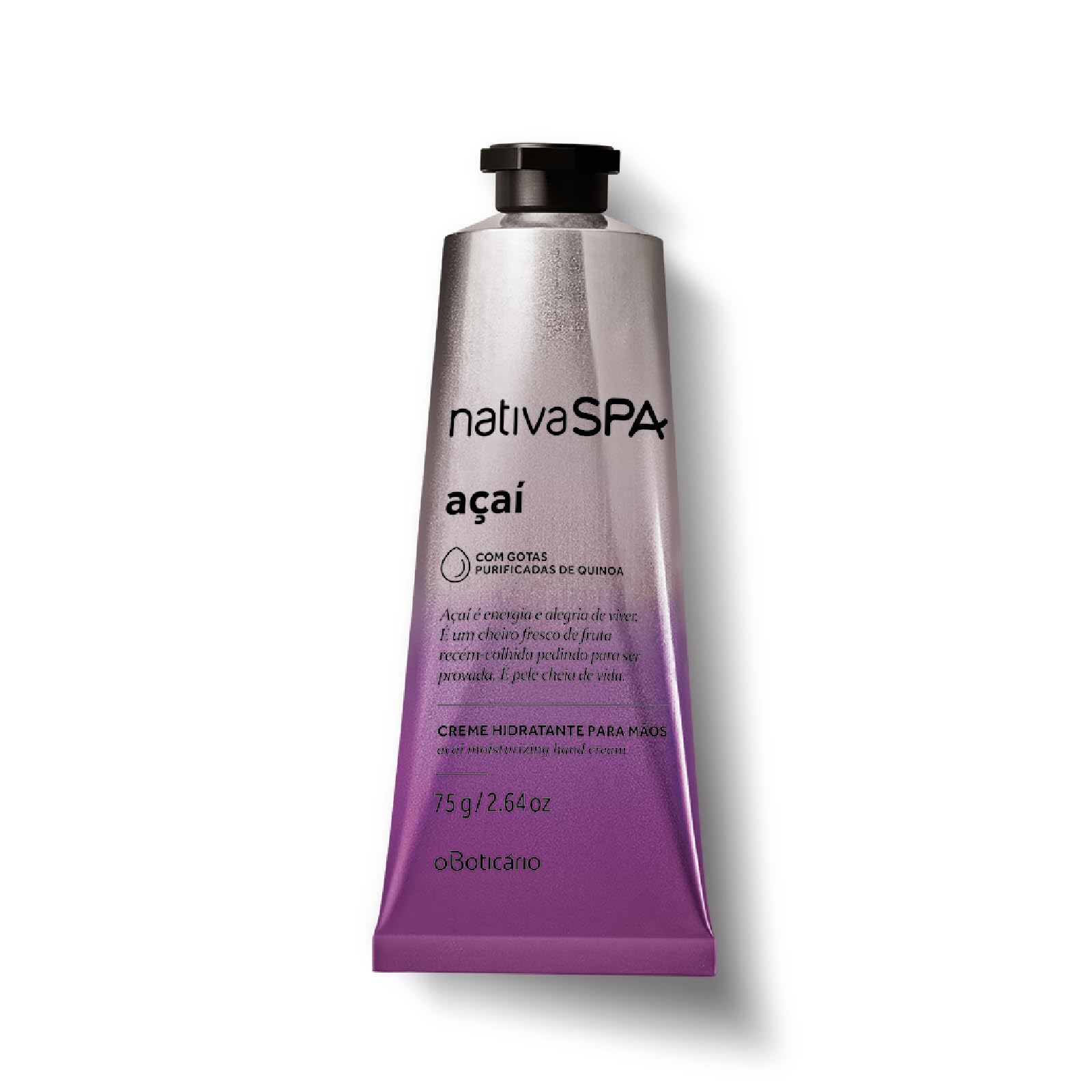 O Boticário Nativa SPA Açaí Coffret Set Regali Per Le Donne Cura della Pelle 2 Prodotti | Olio Per Il Corpo Profumato 200ml e Crema Per Le Mani Profumata 75g