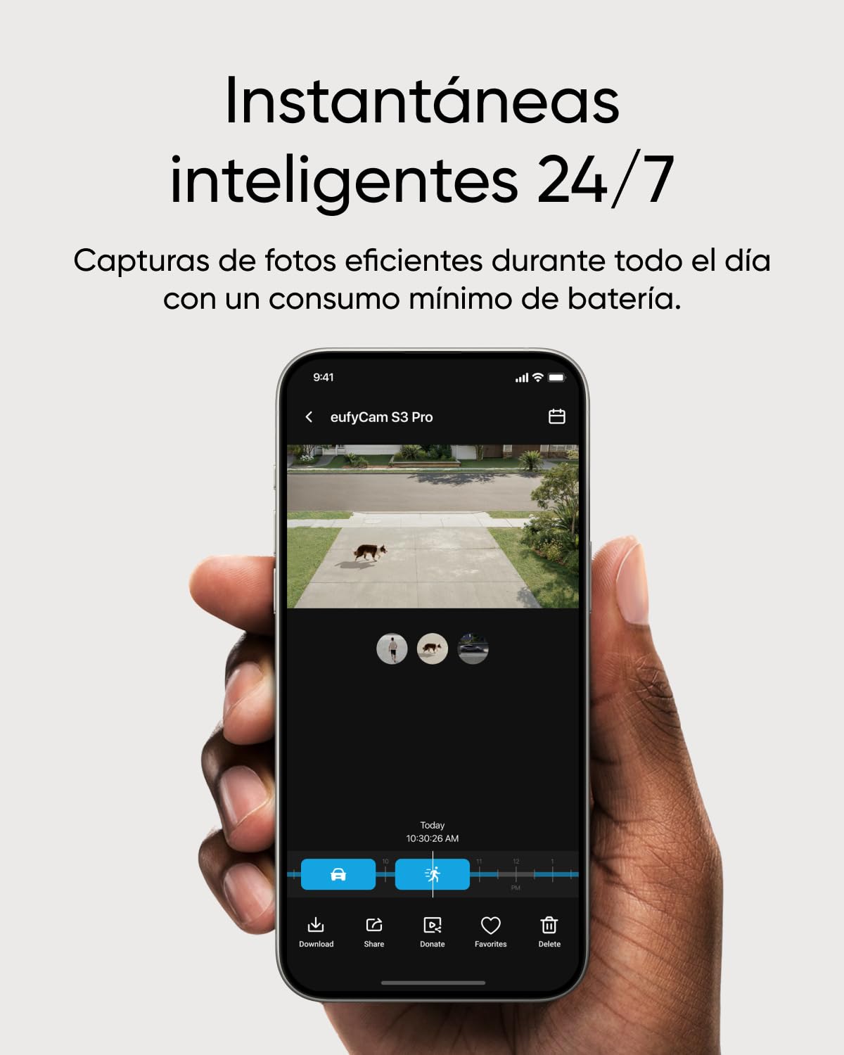 eufy Security eufyCam S3 Pro, 4K Camara vigilancia WiFi Exterior Solar | Visión MaxColor, reconocimiento facial IA, almacenamiento local, sin cuotas mensual, requiere HomeBase 3