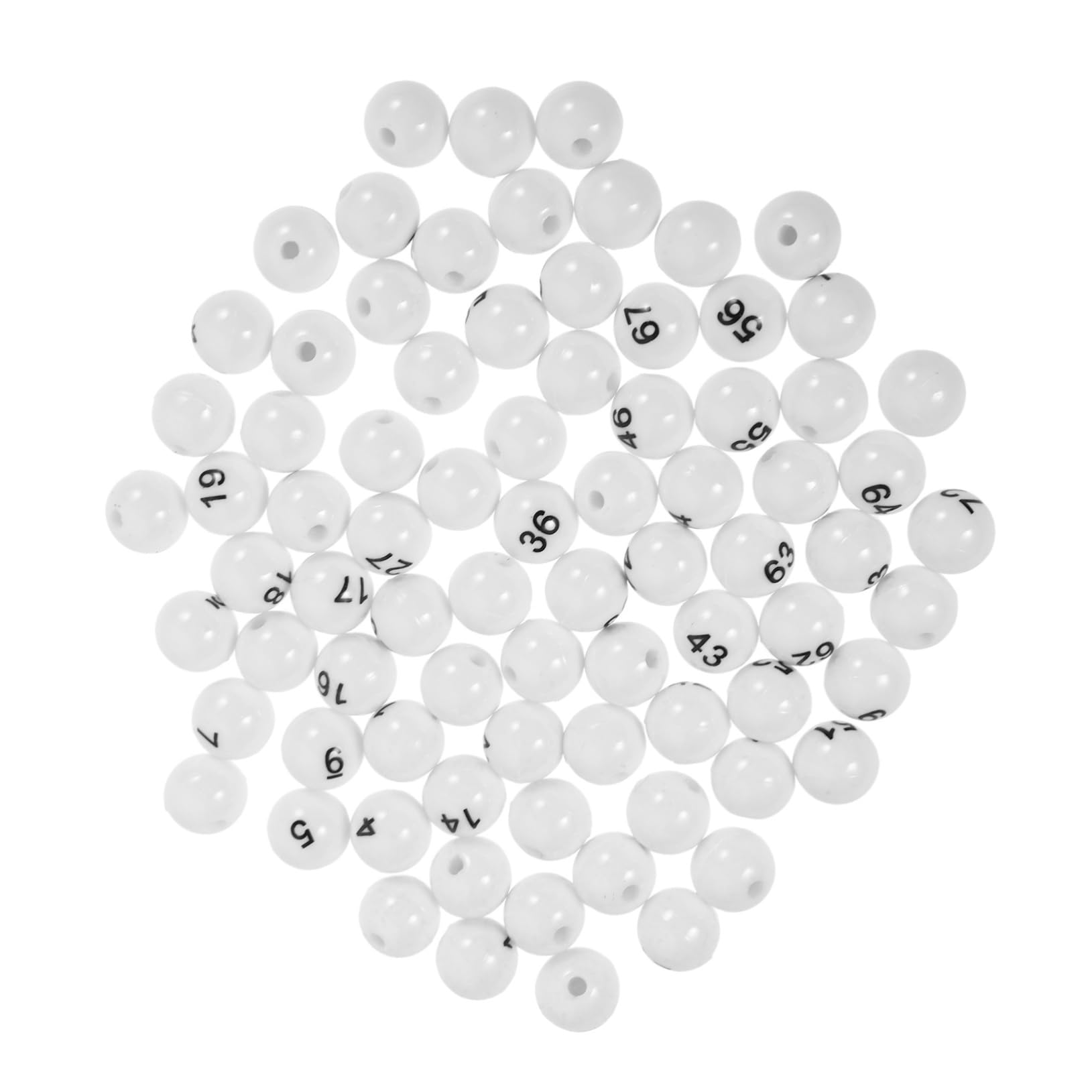 CIYODO 75pcs Raffle Balls Balls for Raffle Drawing Number Printing Party Game Props