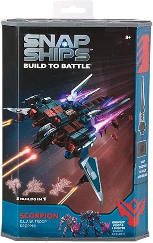 Miniatura 8 de Scorpion K.L.A.W. Troop Dropper - Juguete de construcción para construcción personalizada y juego de batalla, a partir de 8 años