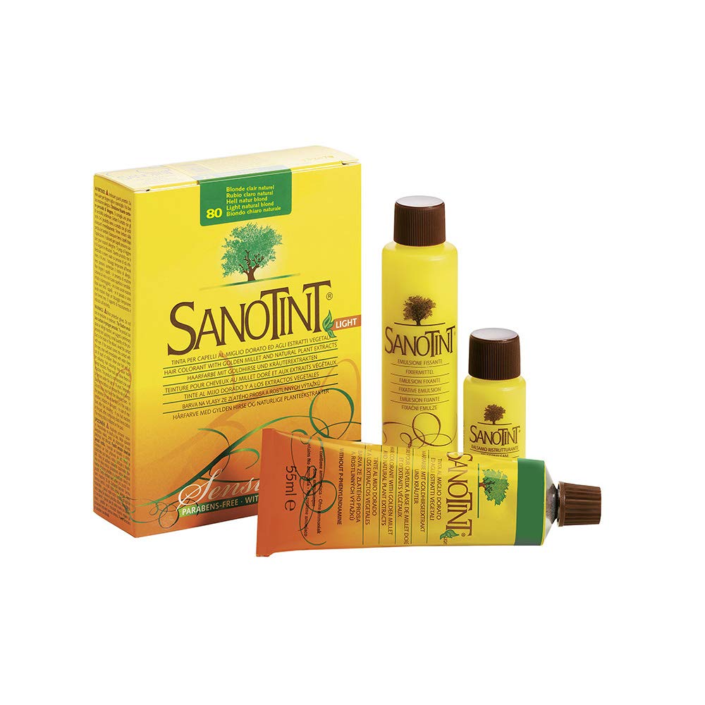 SANOTINT TINTA SENSITIVE COLORE 80 BIONDO CHIARO NATURALE -6 CONFEZIONI- 6X125 ML