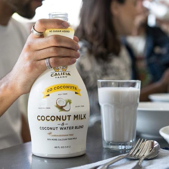 Califia Farms Go Coconuts Coconutmilk and Coconut Water Blend, 48 Oz (Pack of 8) | Dairy Free | Plant Based | Nut Milk | Vegan | Non-GMO