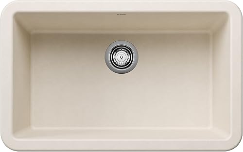 Vista 33 de Blanco Ikon Silgranit - Fregadero de cocina, 27x19x9, negro carbón