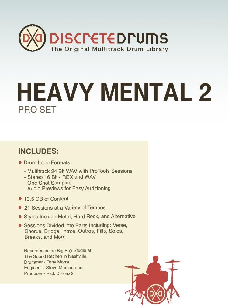 DDHM2PRO Discrete Drums Heavy Mental 2 Pro Set