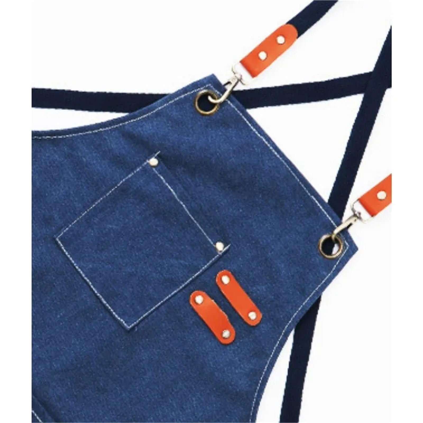 Lot de 2 tabliers en toile épaisse for cuisine, café, coiffeur, travail du bois, jardinage, bretelles cow-boy, sangle coton pour Hommes et Femmes