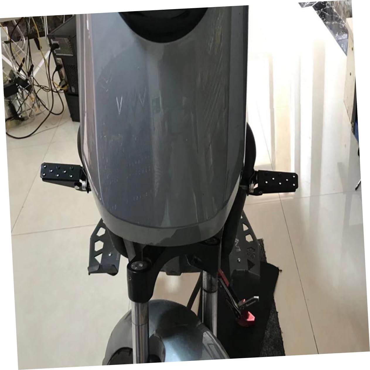 Unomor 3pairs Bike Rear Footrest Pegs Cycling Accessories for Electric and for Enhanced Safety and Stability