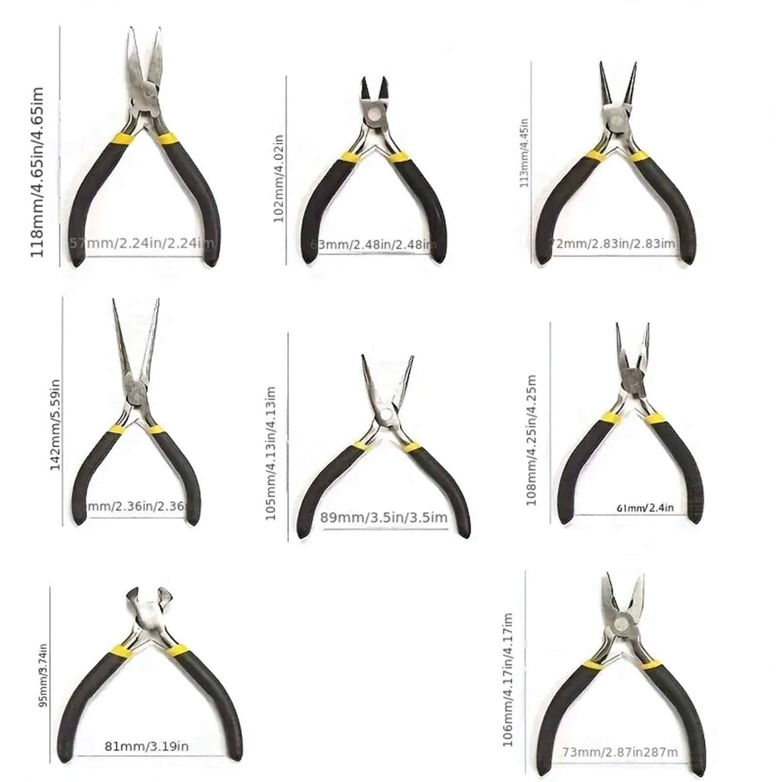 Set di pinze multifunzionali per la creazione di gioielli portatili per collana orecchini creazione forniture artigianali uso quotidiano strumento per la creazione di gioielli