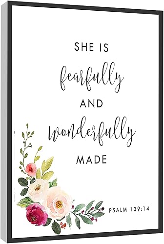 Vista 5 de RCVTVPV Arte de pared del Salmo 91 con texto en inglés «He Who Dwells in the Secret Place» (El que mora en el lugar secreto), lienzo impreso