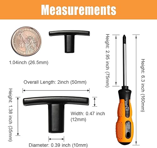 Miniatura 6 de Pomos de gabinete, paquete de 10 manijas de gabinete de un solo agujero negro mate para cocina, aleación de zinc sólida