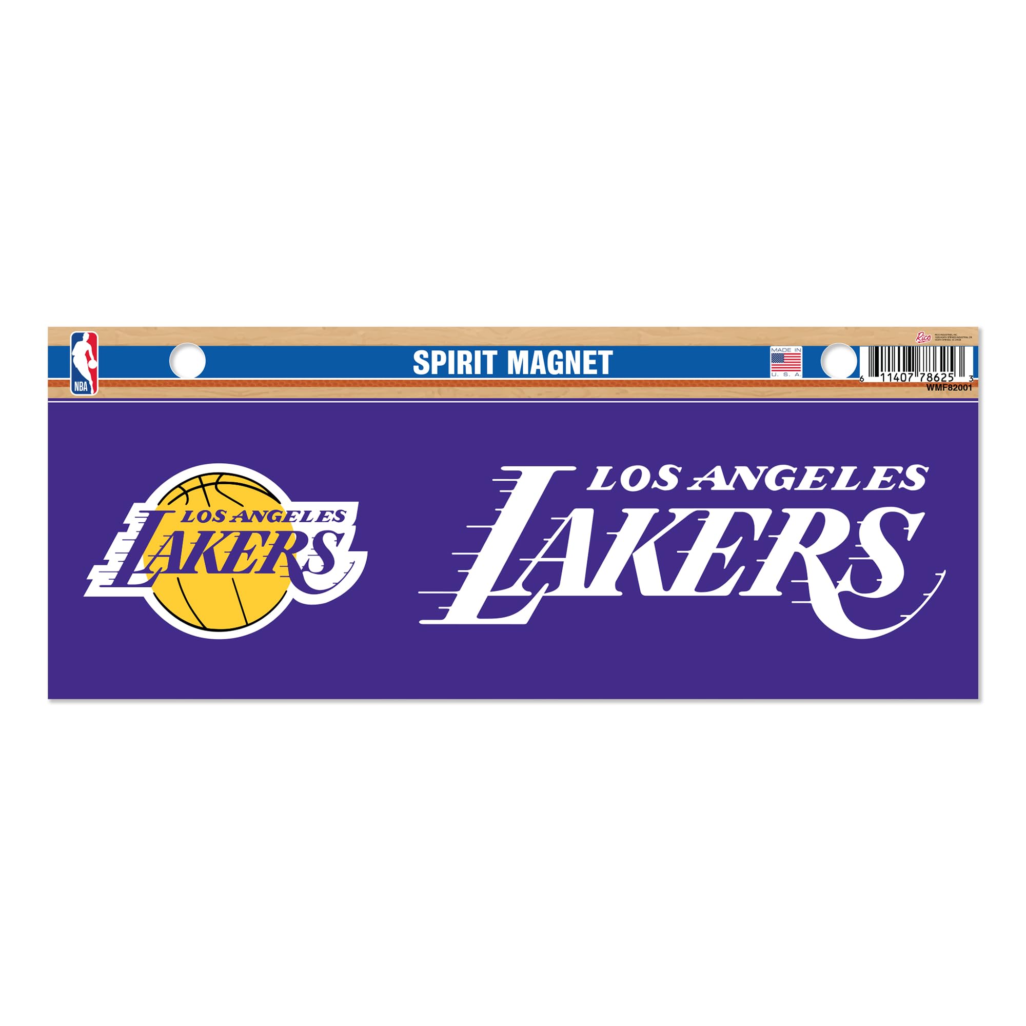 Rico Industries NBA Basketball Los Angeles Lakers 4 x 10 Team Spirit Magnet - Car, Home Décor - Refridgerator, Office, Kitchen
