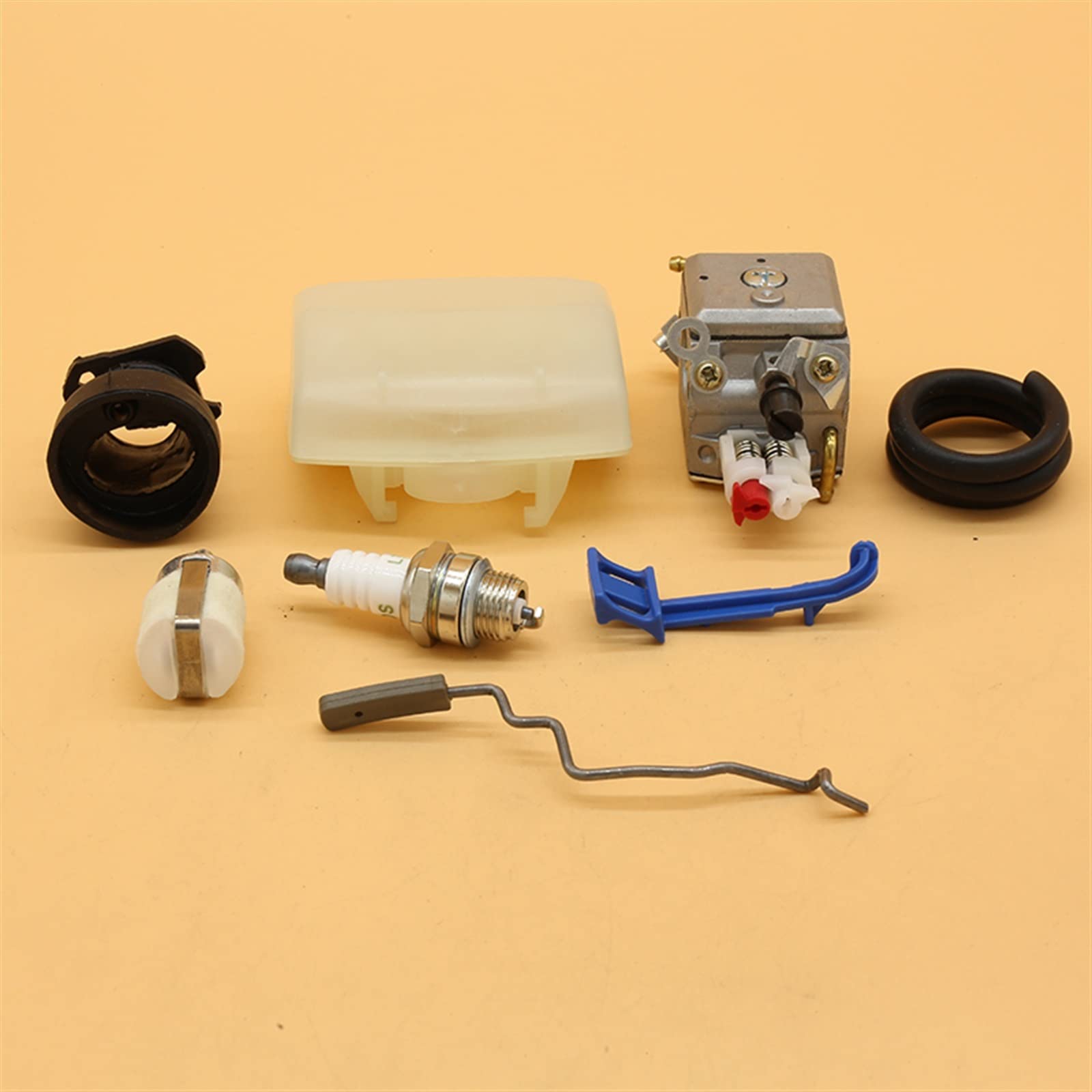 IWBR Filtro de Aire for carburador, Varilla de Acelerador de admisión, Manguera de Combustible Apta for Husqvarna 340 345 346XP 350, Piezas de Motor de Motosierra de jardín (Size : HUS345 42MM)