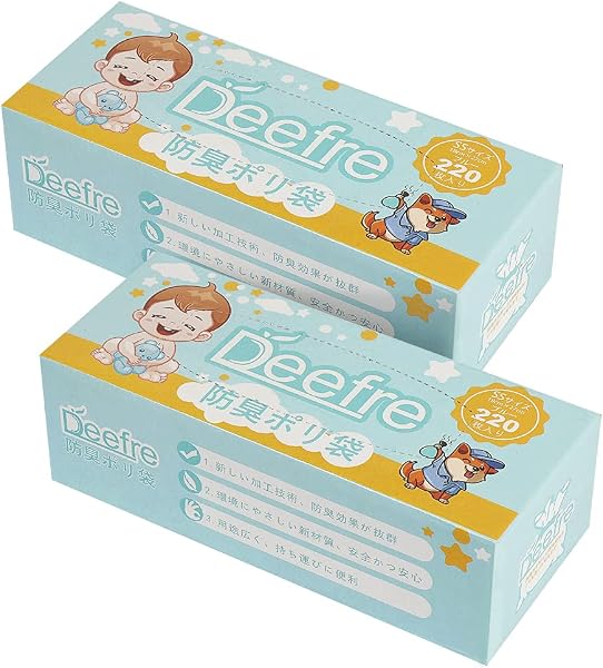 おむつが臭わない袋 440枚入SSサイズ におわない袋 赤ちゃん用 おむつ処理袋 7層フィルム 厚くて丈夫 臭わない袋 ゴミ袋 カラー:ブルー - 1