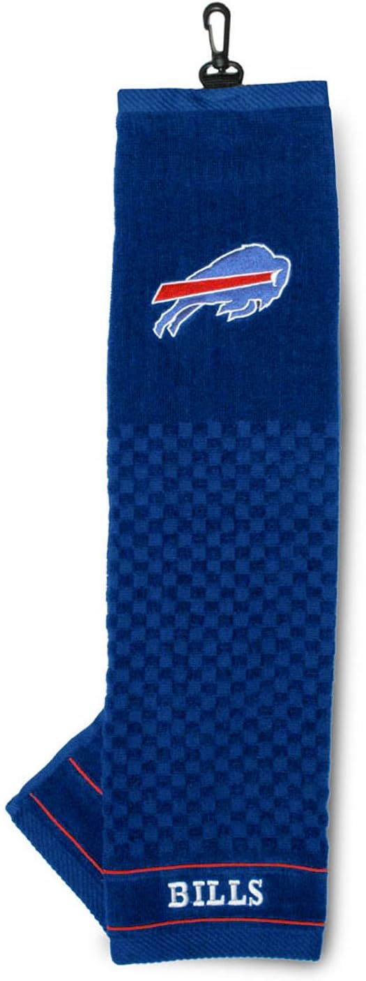 Team Golf NFL Embroidered Golf Towel, Checkered Scrubber Design, Embroidered Logo