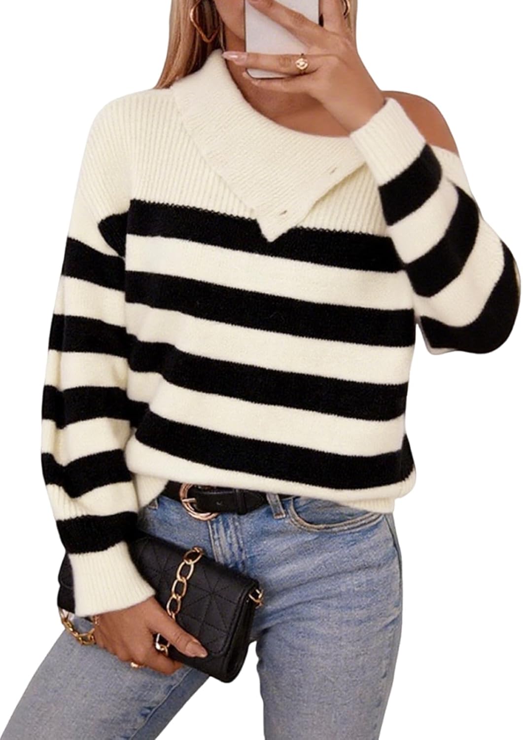 Womens Sweater Turtleneck Knit Long Sleeve Fall Fashion Jumper Cozy Pullover Tops - Image 4