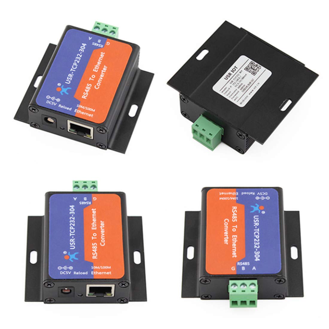 USR-TCP232-304 Serial RS485 to TCP/IP Ethernet Server Converter Modul mit eingebauter Webseite, DHCP/DNS-Unterstützung, für industrielle Automatisierung und IoT