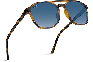 Polarized Double-Bridge Rectangular Sunglasses