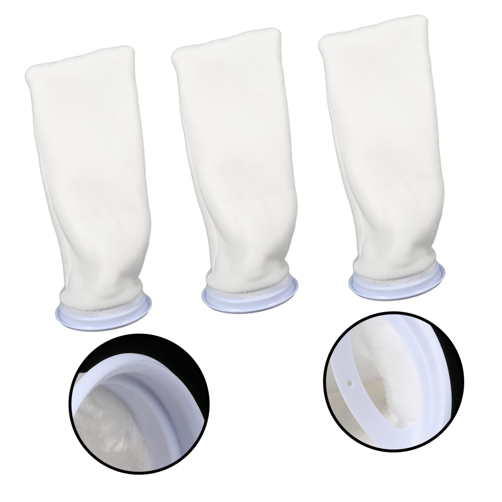 VANZACK 15 Uds Bolsa De Filtro Tanque De Peces Bolsa Filtrante Filtro De Tanque De Peces Calcetín De Algodón Colador Piezas del Sistema De Filtración Bolsas De Material De Filtro