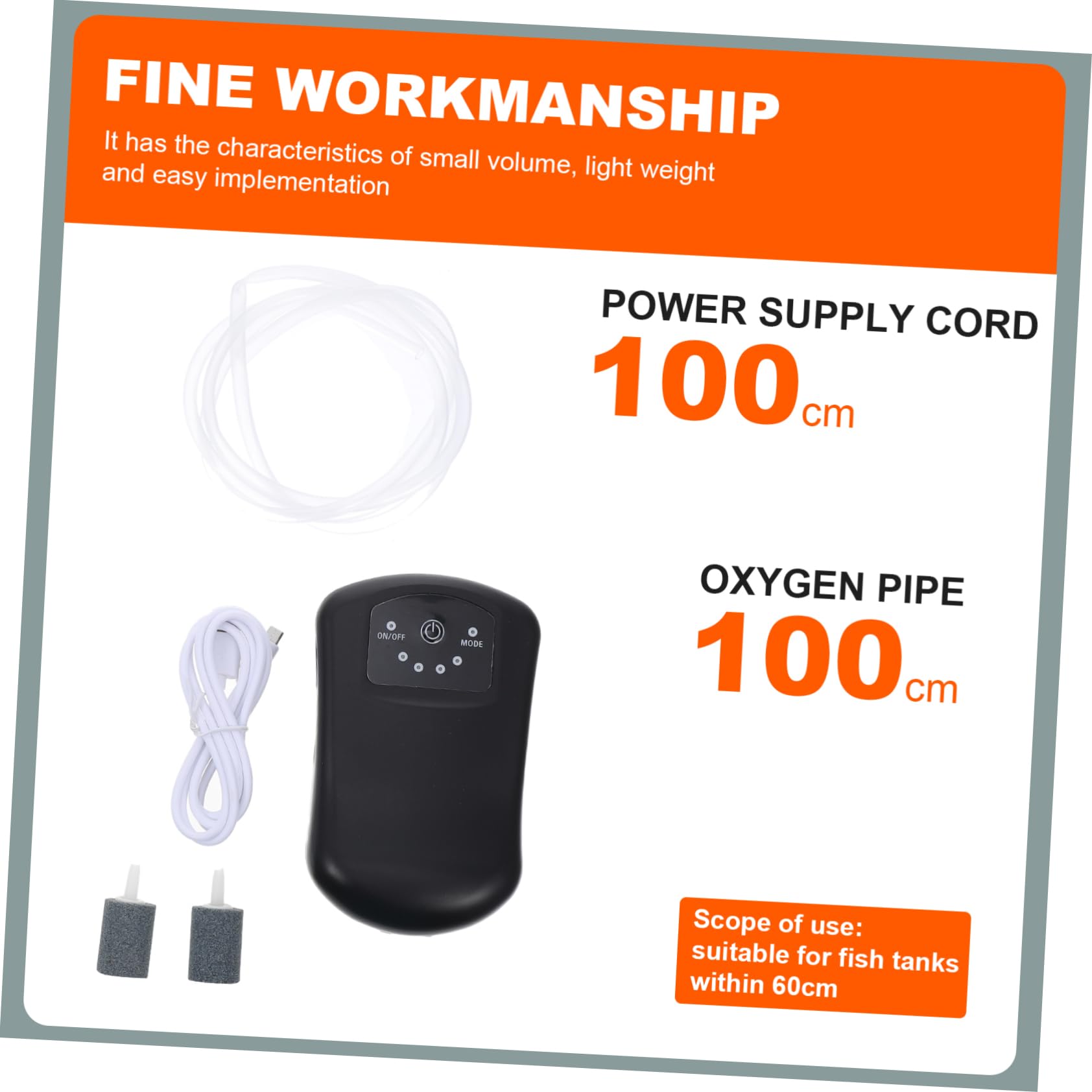 Toddmomy USB Oxygen Pump for Fish Tank Durable Aquarium Air Pump Compact Design for Indoor Aquariums Material Easy Installation Reliable Performance