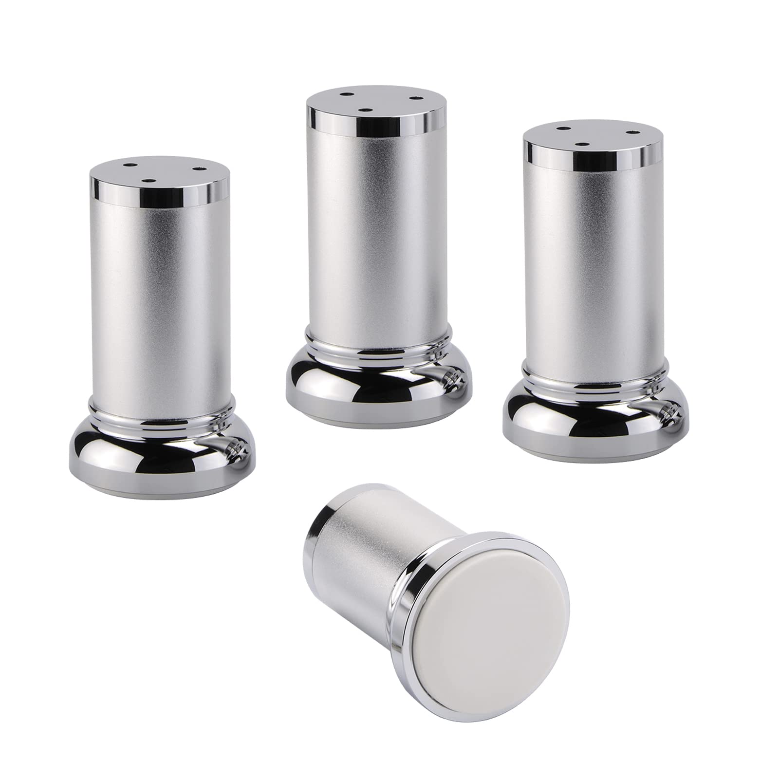 Confezione da 4 Gambe da Tavoloda Caffè in Metallo Industriale,Gambe per Divani,Gambe per Mobili Alla Moda,Regolabili Gamba,per Divani,Comodini,Armadi (25cm/9.8in)
