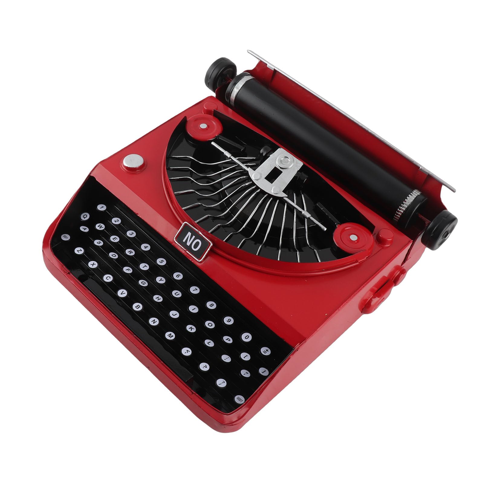 Cocoarm Retro Vintage Antique Typewriter Model Handcrafted Iron Decor with Classic European Style for Home Office Cafe