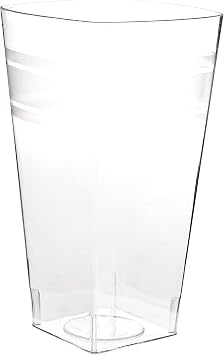 Fineline Settings Wavetrends Clear Square 16 oz. Tumbler 168 Pieces