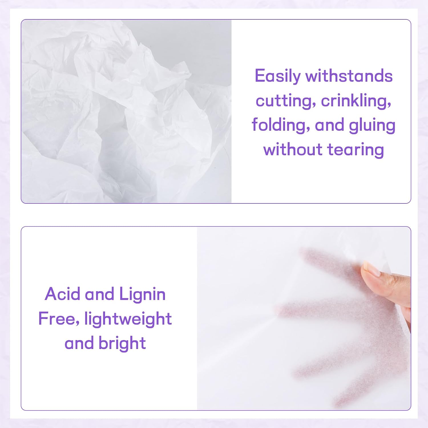 Simetufy 32 Sheets 24" x 36" White Tissue Paper for Gift Bags, Acid Free Tissue Paper Bulk for Storage, Packaging, Holidays, Birthdays, Weddings, Christmas, DIY Crafts