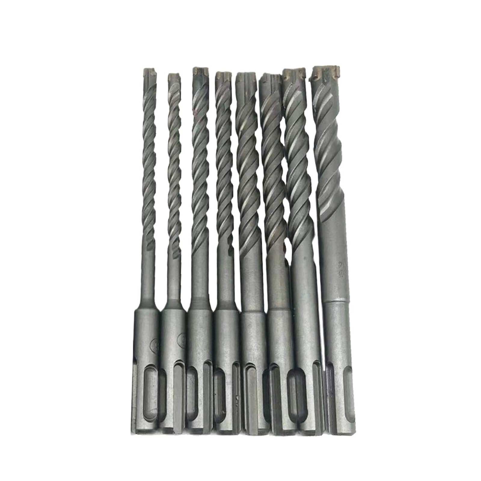 2 sztuki młota elektrycznego udarowego SDS PLUS Double Helix 4-ostrzowe wiertło do betonu ze stopu(25 x 450mm/17.71in)