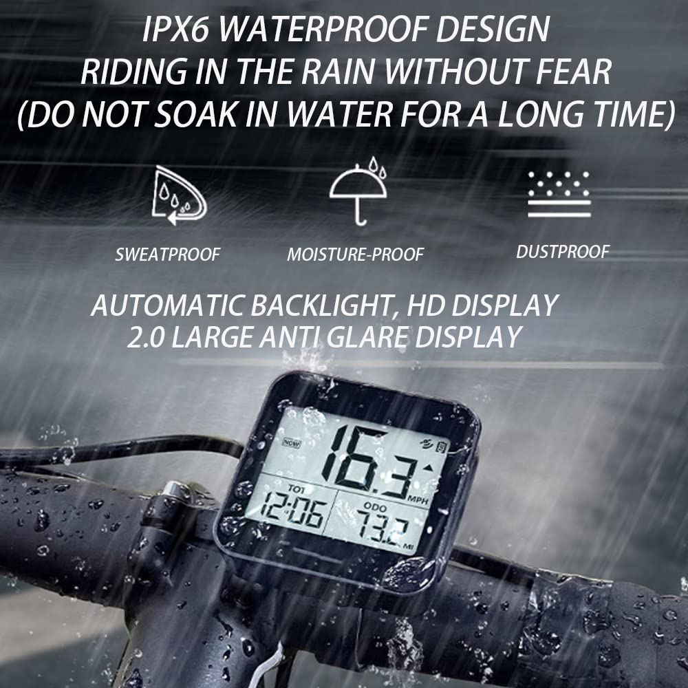 Licznik rowerowy, GPS bezprzewodowy rower komputer licznik kilometrów licznik prędkości jazdy na rowerze stoper krokomierz z wyświetlaczem LCD automatyczne budzenie się, do śledzenia prędkości dystansu czasu