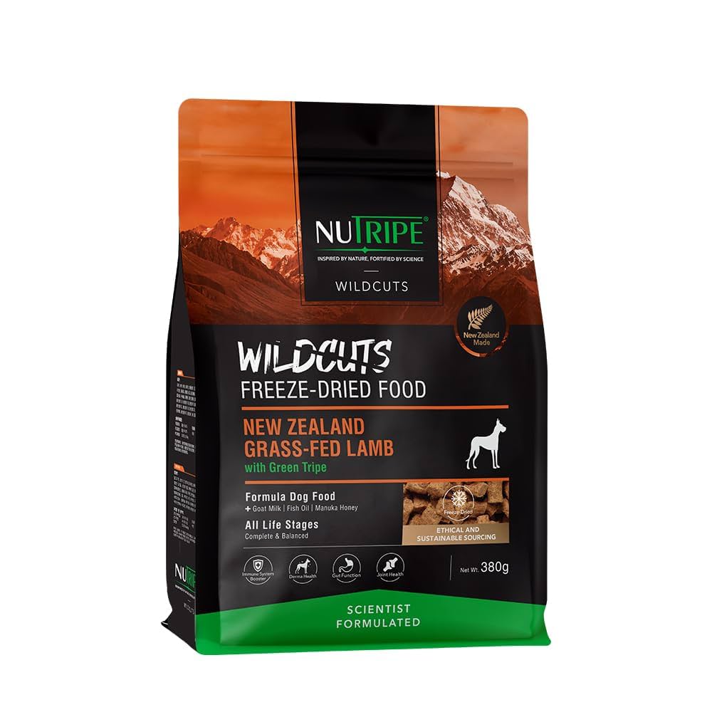 NUTRIPE 【ラムwithグリーントライプ】　フリーズドライフード　380g 楽天市場】ニュートライプ DOG ワイルドカット フリーズドライ