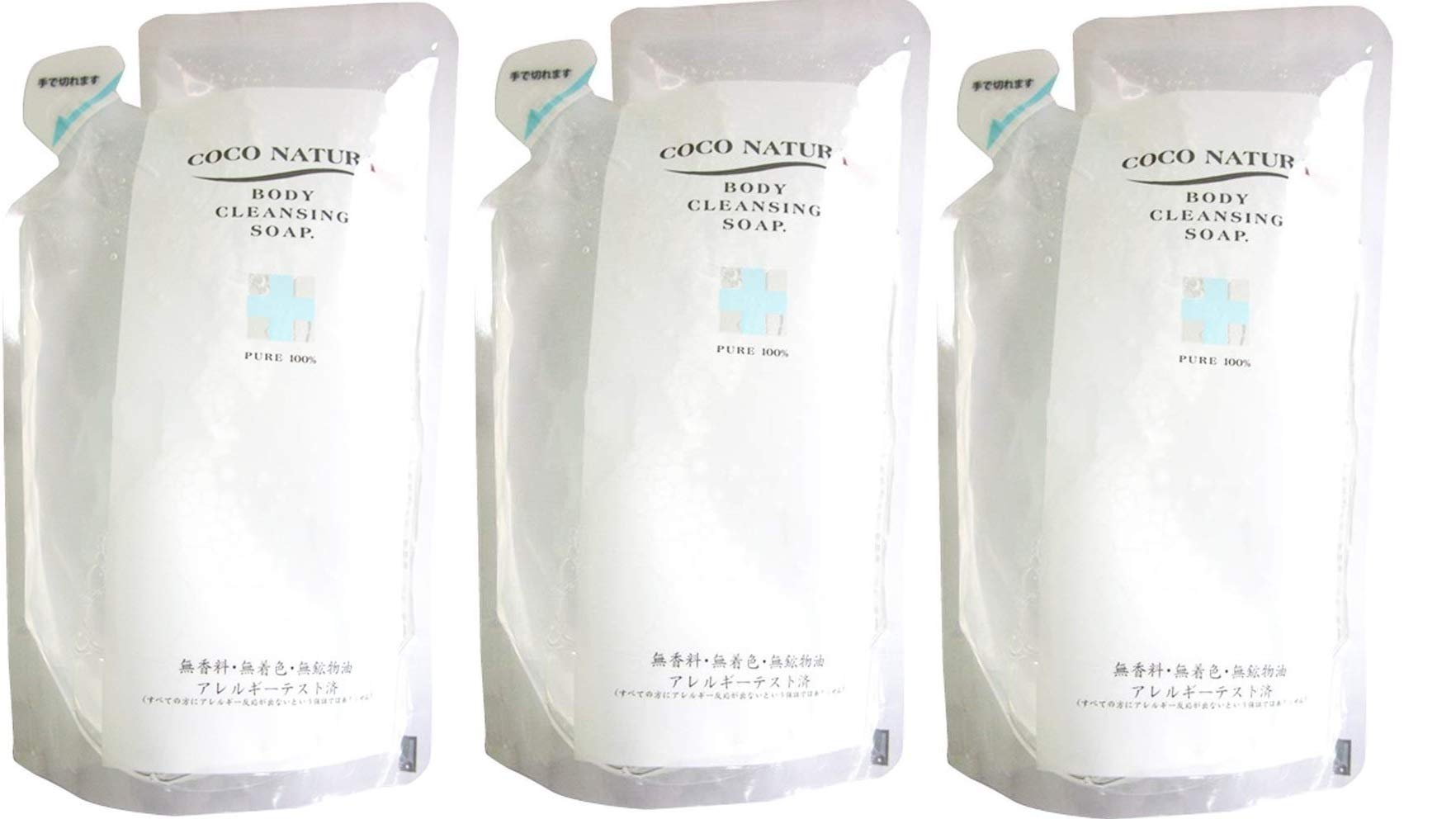Amazon | 【3個セット】ココナチュラ ボディソープ 600ml レフィル