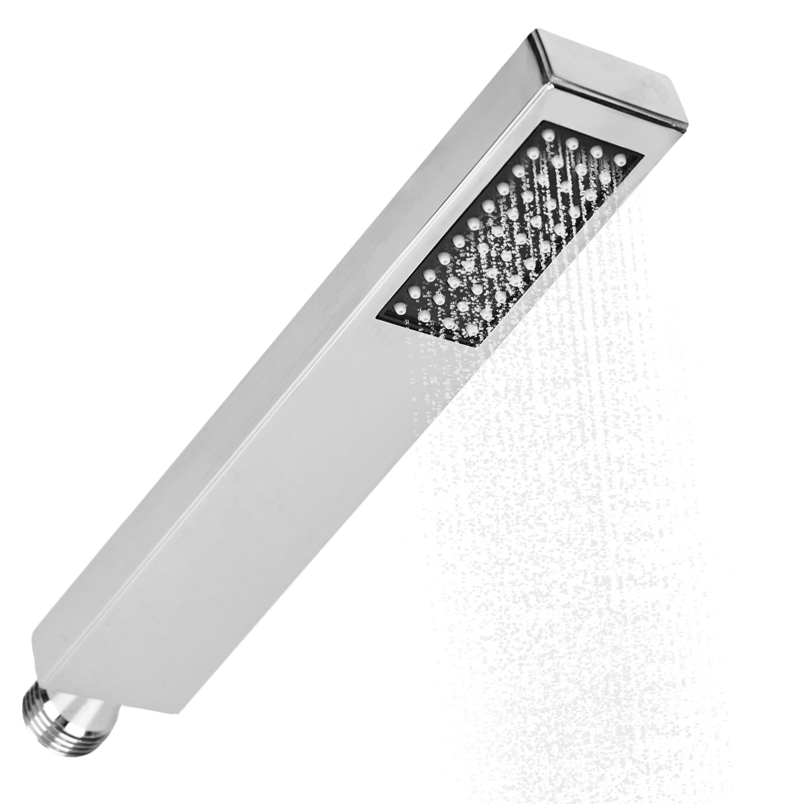 YYTECH Handheld Shower Head High Pressure Shower Solid Brass Square Shower Head with Handheld Sprayer Chrome Universal Hand Shower