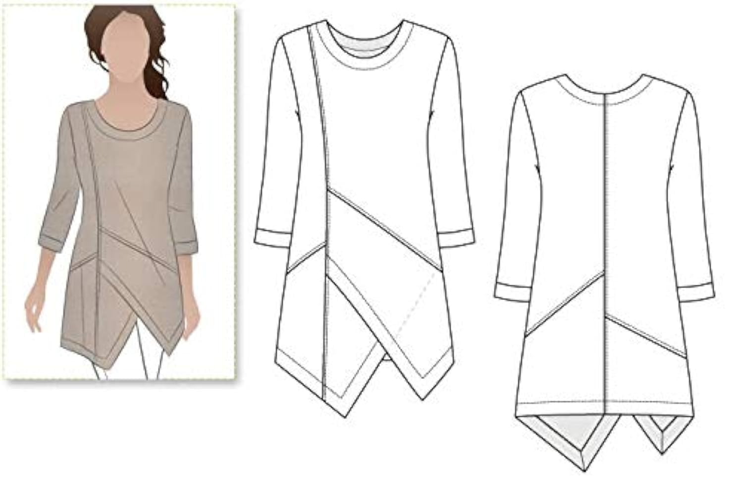 Stylearc Women's Style Arc Sewing Pattern - Lani Woven Tunic (Sizes 04-16)