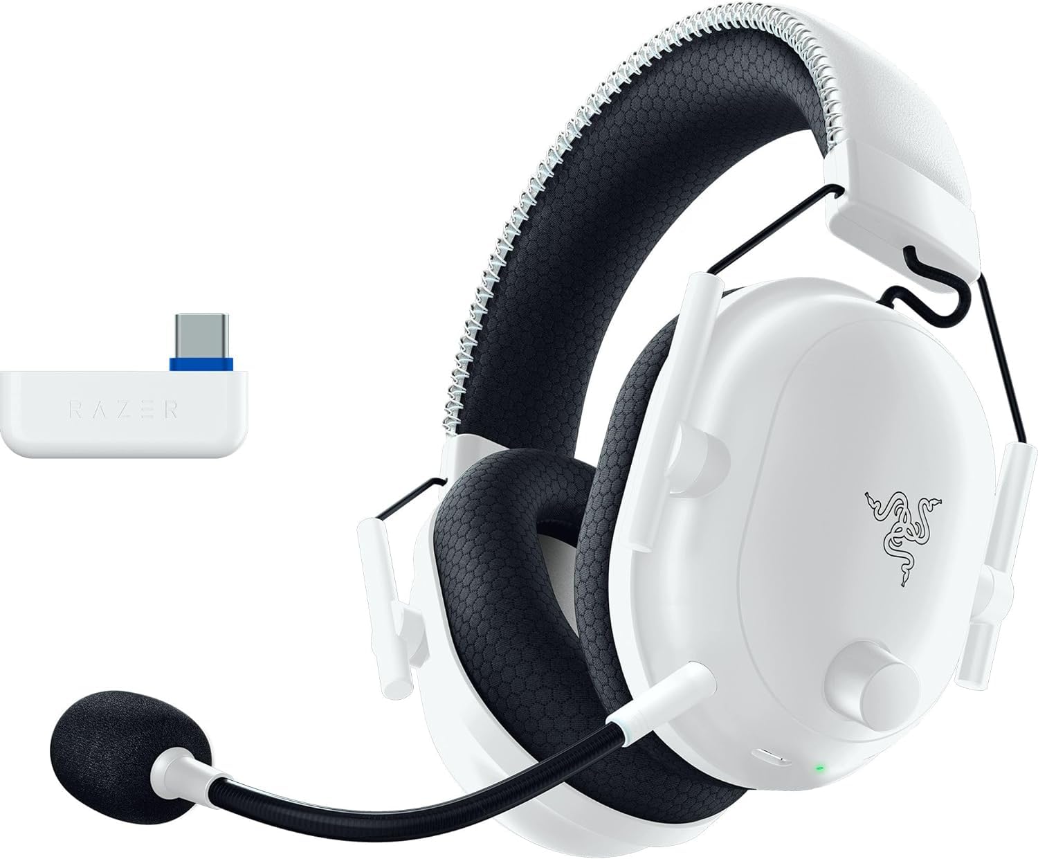 Razer BlackShark V2 Pro Wireless PlayStation Gaming Headset: 50mm Drivers - Wideband Mic - Comfortable Noise Isolating Earcups - for PS5, Console, PC, Mac - Bluetooth, USB-C - 70 Hr Battery - White (B0CVRVPG5Z) Amazon Price History, Amazon Price Tracker