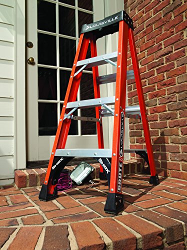 Louisville Ladder 10-Foot Fiberglass Step Ladder, 375-Pound Capacity, FS1410HD
