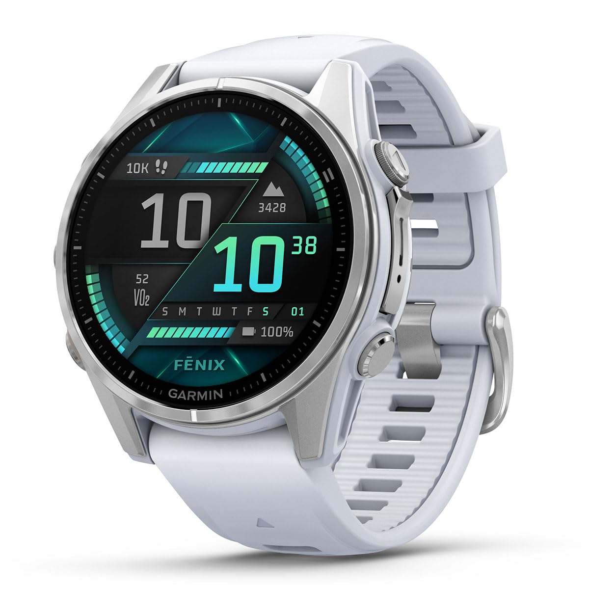Amazon.com: Garmin Fenix 8 AMOLED (43mm, Silver/Whitestone