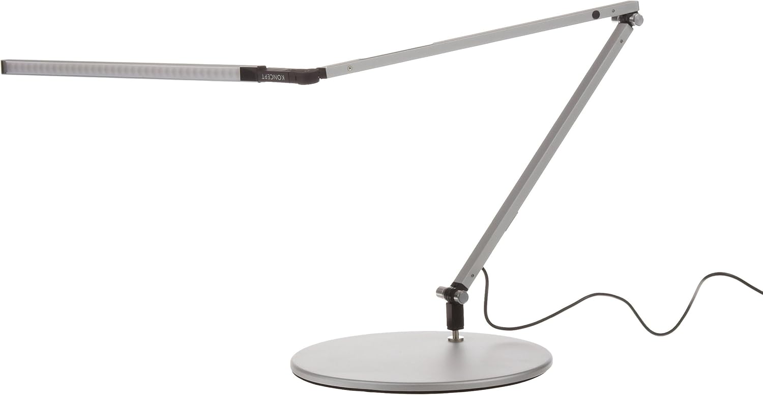 ZBar Koncept Slim LED Desk Light with Warm Light in Silver
