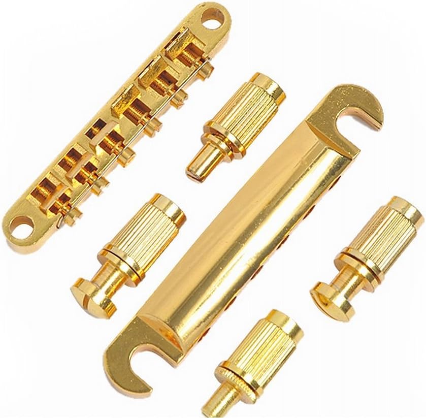 1set ABR-1 Style Tune-o-matic Bridge Tailpiece Gold for Gibson Les Paul Gear Replacement