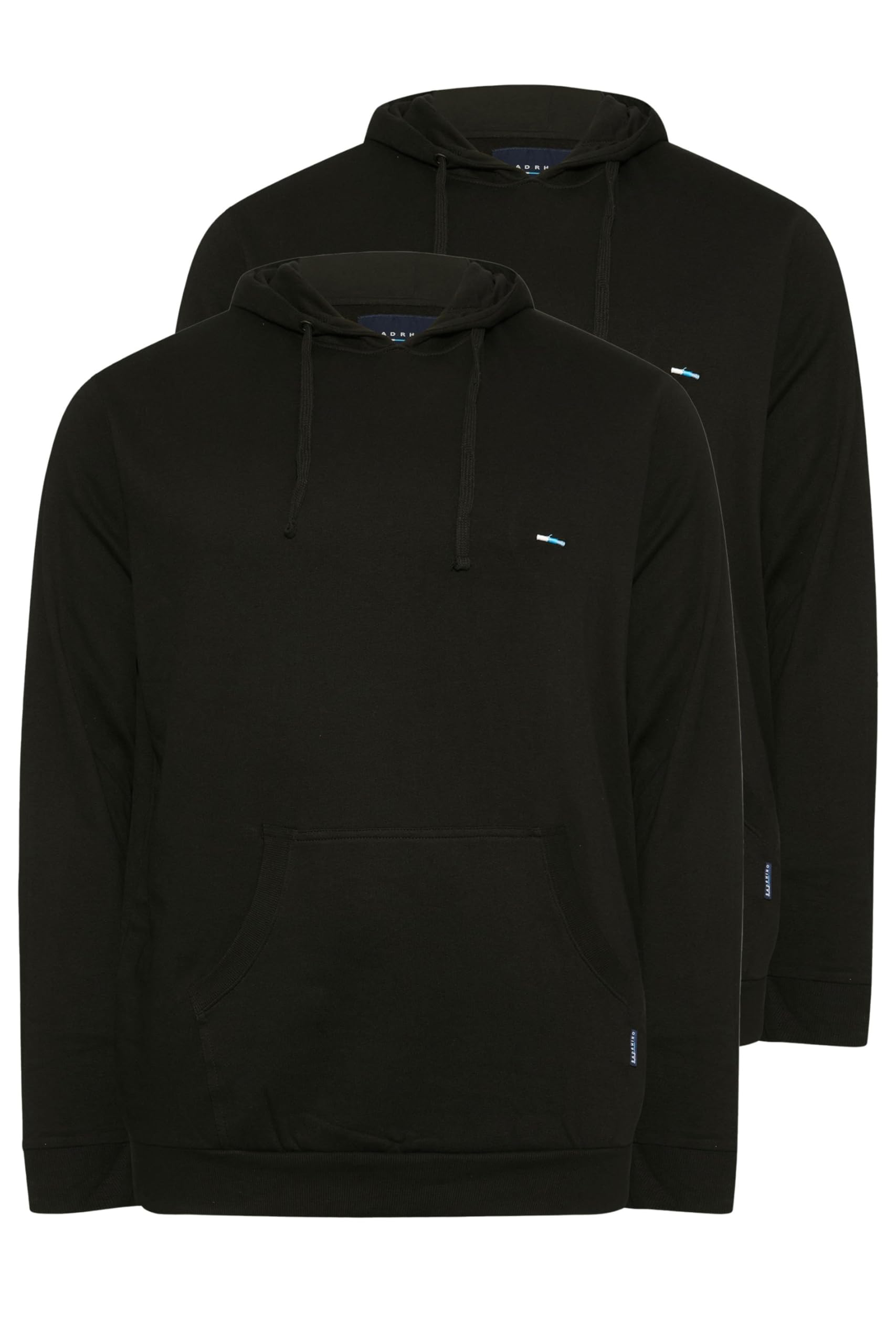 BadRhino 2 Pack Core Hoodies - Black - XXXL - Cotton Blend
