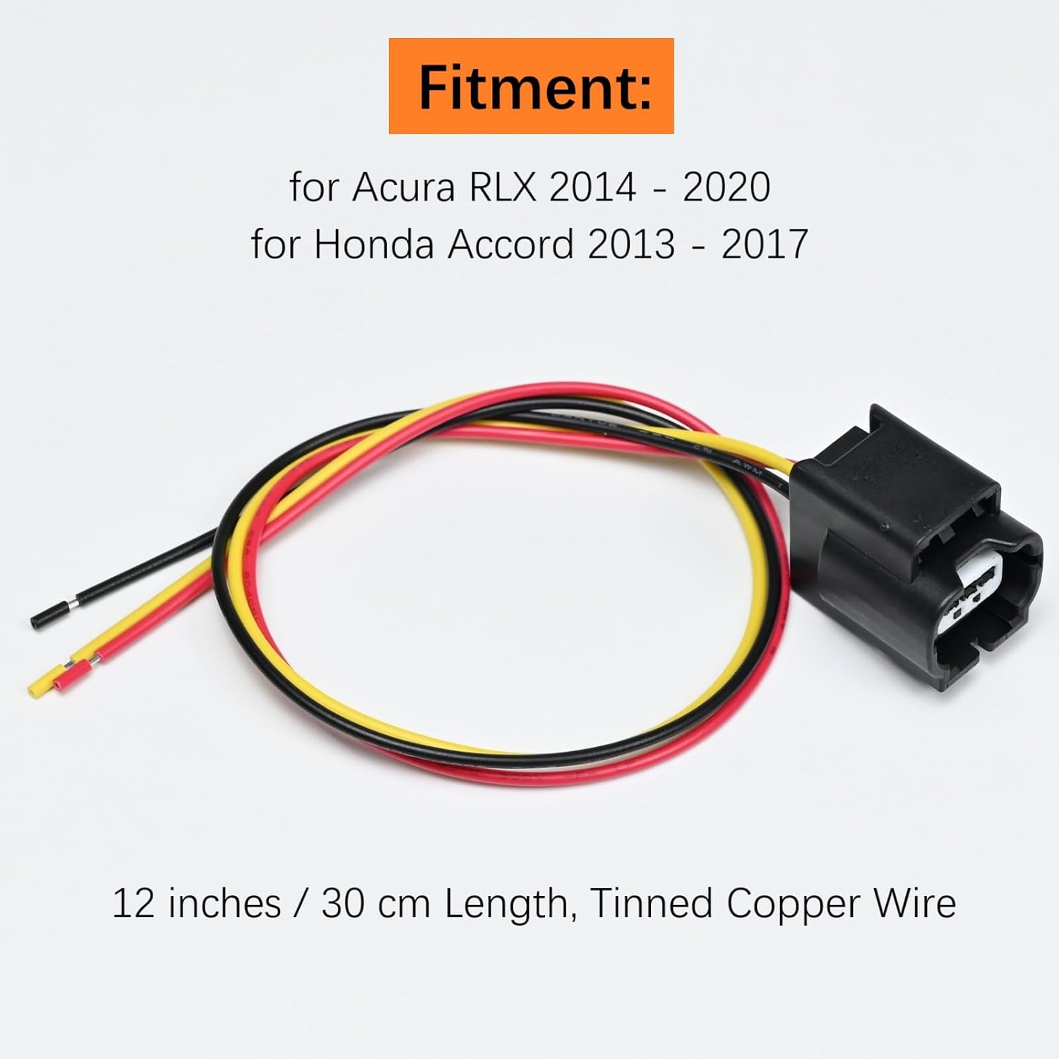 Battery Charging Sensor Connector Pigtail Plug Harness fit for Honda Accord 2013-2017, Acura RLX 2014-2020 Battery Current Sensor