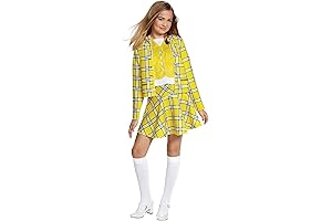Clueless Cher Horowitz Plaid Yellow Tutu School Girl Costume