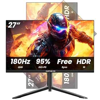 27 インチ 180Hz/144Hz WQHD IPS モニター Amazon.com: INFIEVO Gaming Monitor 27 Inch QHD 1440P