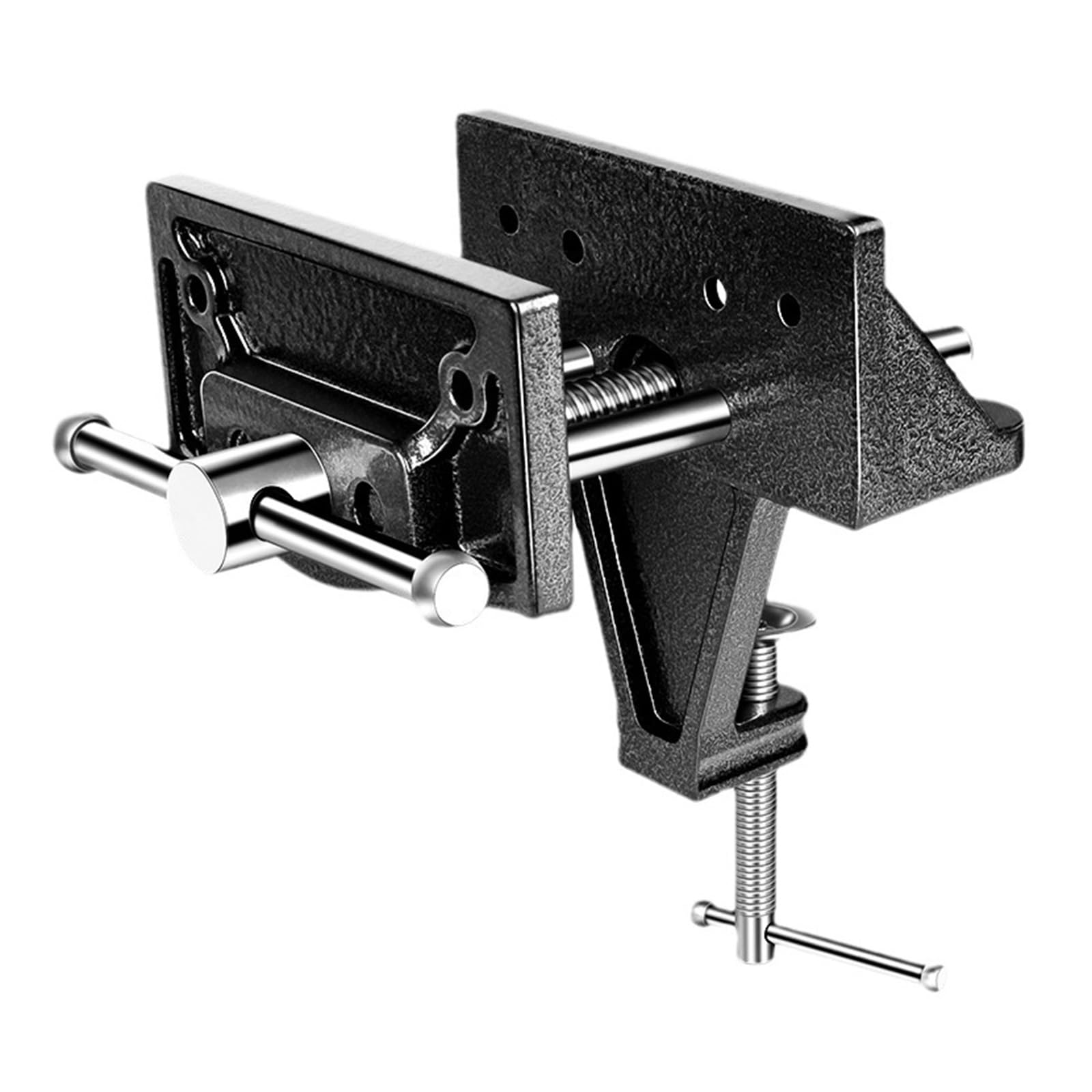 Tsophreniq Woodworking Vises Workbench Cast Steel Benches Fixture Household Hand Tool Clamping For Home Garage Carpentry