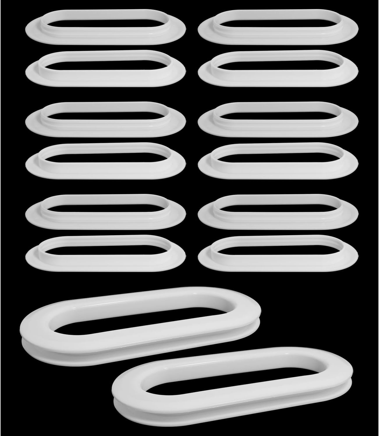 heyous 20PCS Multipurpose Heavy Duty White Plastic Carrying Handle Ergonomic Design Suitable for Cardboard Box