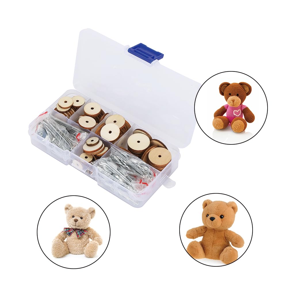 Kit 50 Joints Articulation Poupée Leopacat – Goupilles Fendues Bois & Acier Inox – Bricolage Ours Peluche & Jouets